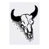 'Bull Skull' Temporary Tattoo - Water Resistant, Skin-Safe, Non-Toxic Transfer