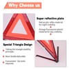 DEDC Car Safety Triangle Warning Kit, Set of 3 Roadside
