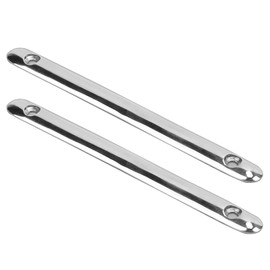 Boat Scouring Strip, Stainless Steel Marine Skirting Boards, Boat Deck Hardware, 2 Pieces 5.9 Inch Skirting Board Fixed Protection 316 Stainless Steel Accessories for Boat, Yacht, RV