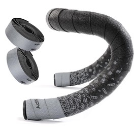 Bike Handlebar Tapes, Road Bicycle Bar Tape, Enhance Your Bicycle Handlebar Grip with These Bar Tape for Road Bike - Bicycle Bar Tape of Comfortable Non-Slip Shock Absorption (Grey)