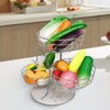 Livabber Fruit Basket Bowl with Banana Hanger, Metal Fruit Vegetable