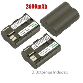 Kastar BP-511 Battery or Dual Rapid Charger for Canon EOS 5D 10D 20D 20Da 300D 30D 40D - 3 Batteries
