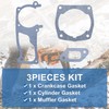 AUMEL Cylinder Crankcase Muffler Gasket Kit for Husqvarna 357 357XP