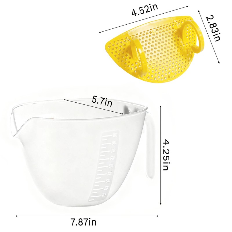 Rice Strainers and Colanders for Kitchen,Fine Mesh Strainer,Rice Washer