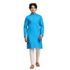 SKAVIJ Men's Pure Cotton Solid Kurta Pajama Set Mandarin Collar