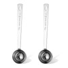 Nogeqi 2 Pack Small Coffee Scoop for Ground Coffee, Long