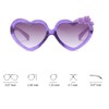 OZPYKAE Girl Heart Flower Sunglasses,Heart Shaped Cute Glasses UV 400