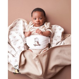 Organic Natural Cotton Baby Flaxseed Heating Pad for Newborn Portable Microwavable GOTS Certified Infant Toddler Tummy Relief Belt