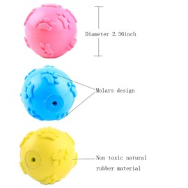 Nlmskzzy Dog Toys ，Dog Balls for Small Medium Large Dogs Squeaky Toy Balls 3 Pcs