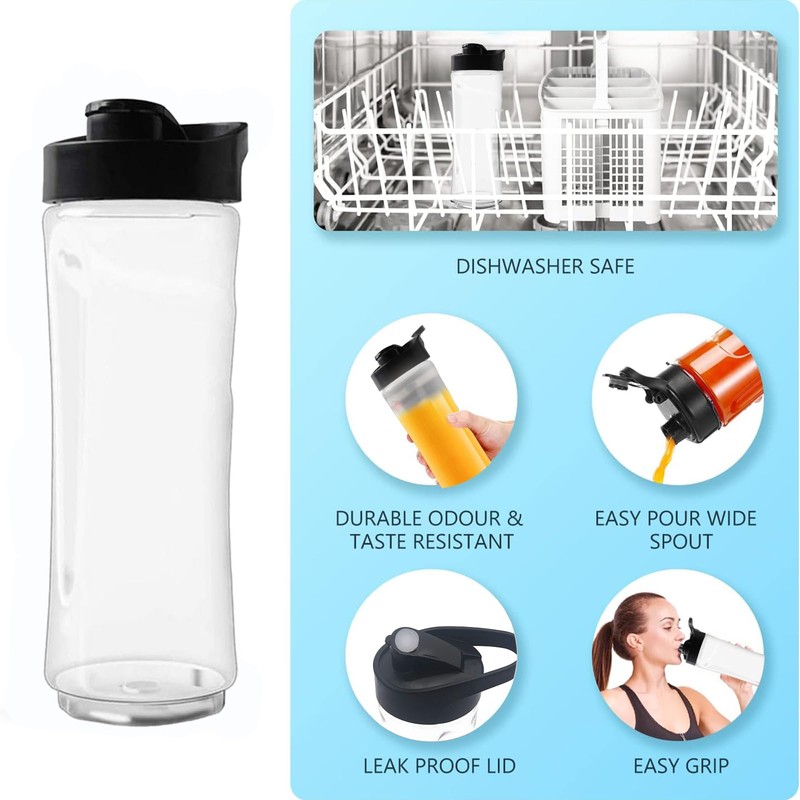 2Pcs Blender Cup, Sports Drink Bottle, Blend Active Bottles Only