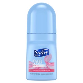 Suave Roll-On Deodorant for Women, Powder Fresh Scent – Antiperspirant Deodorant with 24H Sweat & Odor Protection, 2.7 Oz