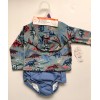 Wonder Nation Baby Boy Rashguard and Diaper Cover Swim Set
