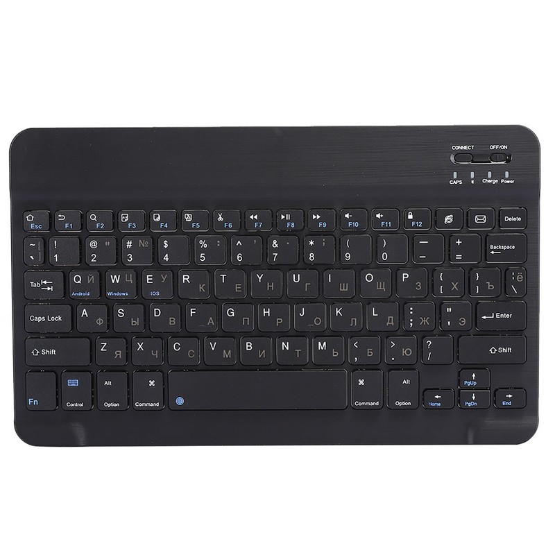 Russian 10.1" Slim Ultra Wide Wireless 80‑key Keyboard Bluetooth 3.0