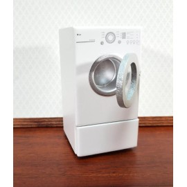 Handley Modern Dollhouse Dryer in WHITE Front Load Opening Drawer 1:12 Scale