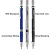 HiBD Mechanical Pencil 2 mm, 6 Pieces with 72 Pieces