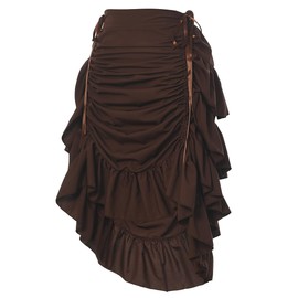 GRACEART Women's Victorian Steampunk Skirt Pirate Costume Burlesque