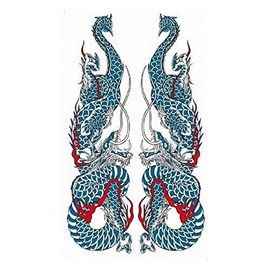 Festival Makeup R232, Dragons, Blue (17.5 cm x 10 cm)