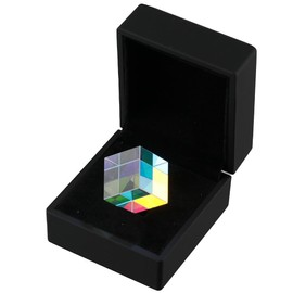 FEIYING Optical Glass Small Optical Experiments Clear RGB Dispersion Prism with Storage Box Light Prism Physics and Decoration