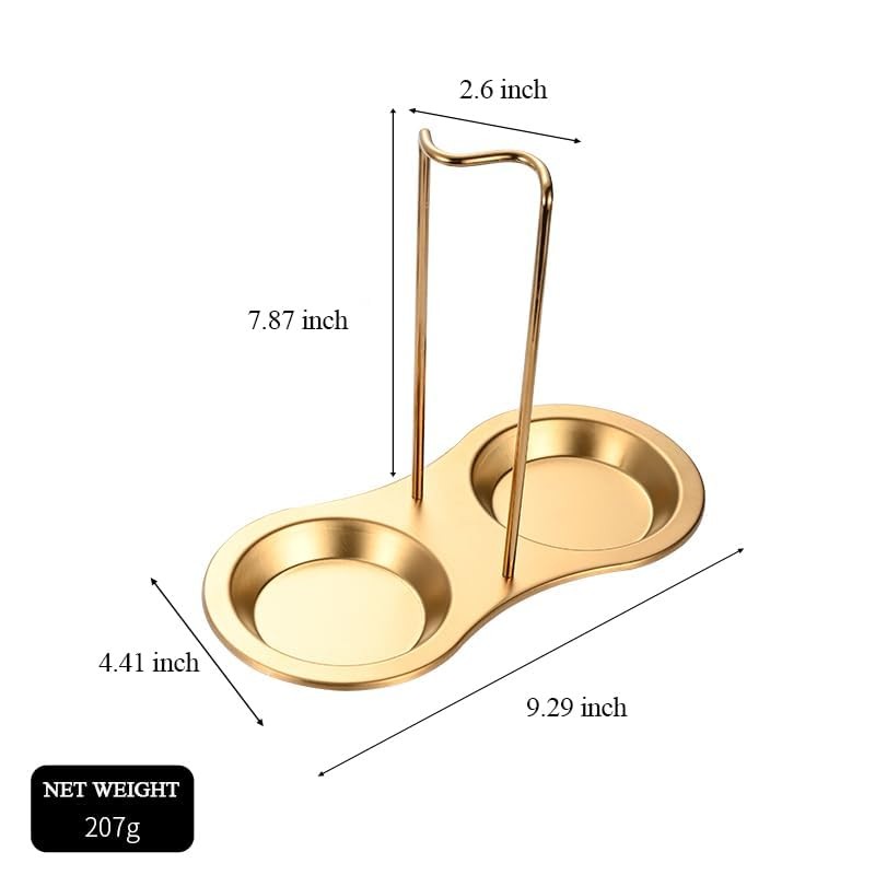 Stainless Steel Spoon Rest, Spatula Ladle Holder, Utensil Spoon Rest