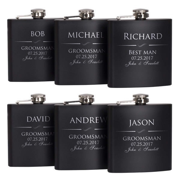 P Lab Set Of 6 - Groomsmen Gift - Groomsman