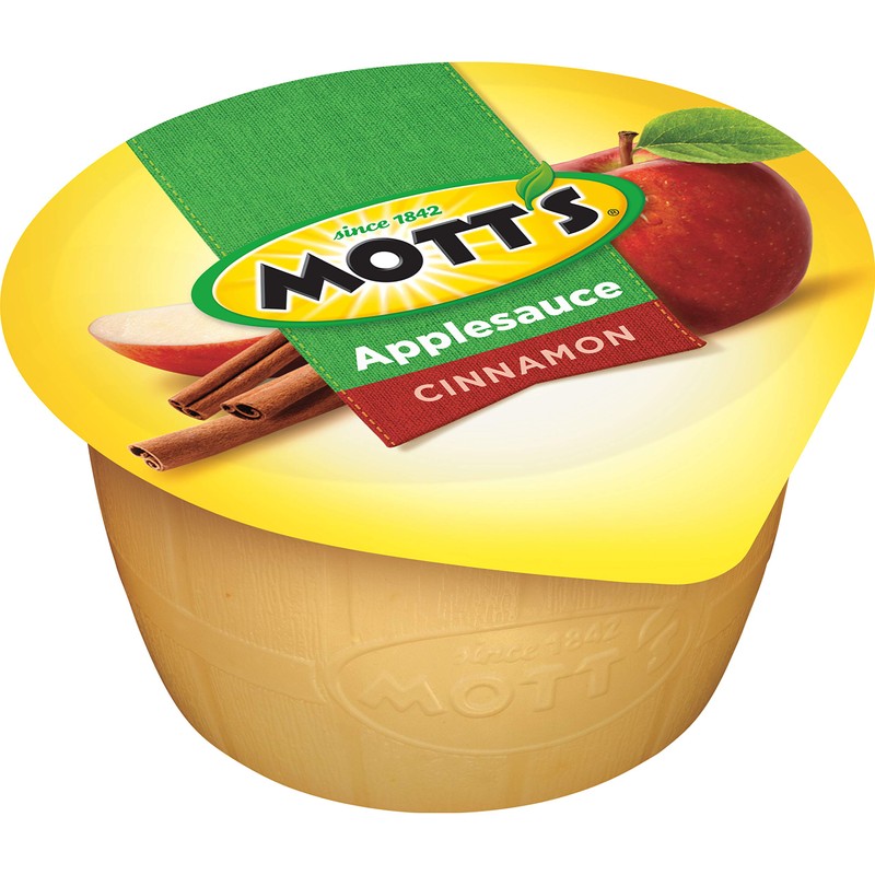 Mott's Cinnamon Applesauce, 4 Oz Cups, 72 Count (12 Packs