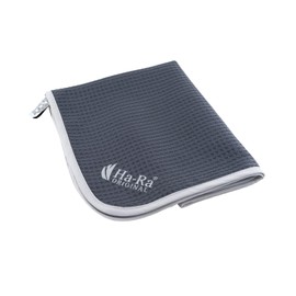 Ha-Ra Hammer Cloth Grey 67 x 50 cm I Microfibre Cleaning Cloth Absorbent I Dries Streak-Free I Wet & Dry I Suitable for Windows and Mirrors I Can Be Used in Kitchen and Bathroom
