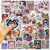 Skeleton Reading Stickers, 50PCS Cool Gothic Reading Sticker Set for