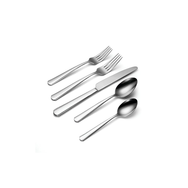 Oneida Gable 42 Piece Everyday Flatware Set, Service for 8,
