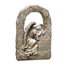 Napco Imports Decorative 13 x 8. Inch Indoor or Outdoor Sculpture Figurine Garden Statue Grey and Green Wide Eyed Frog