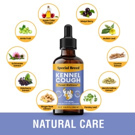 Throat Wellness Support for Dogs and Cats, 2oz (2 Pack)