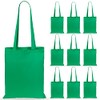 eBuyGB Pack of 10 Cotton Shopping Canvas and Beach Tote