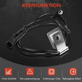 Frankberg ABS Sensor Wheel Speed Rear Right Compatible with MX-5 II NB 1.6L 1.8L 1998-2005 Replace# V32-72-0067
