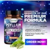 Built By Nature Psyllium Husk Capsules 1500Mg - Fiber Supplement