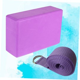 BESPORTBLE Eva Yoga Blocks Strap Essential Yoga Accessories Non-stretch Cotton Twill for Achieving Difficult Poses