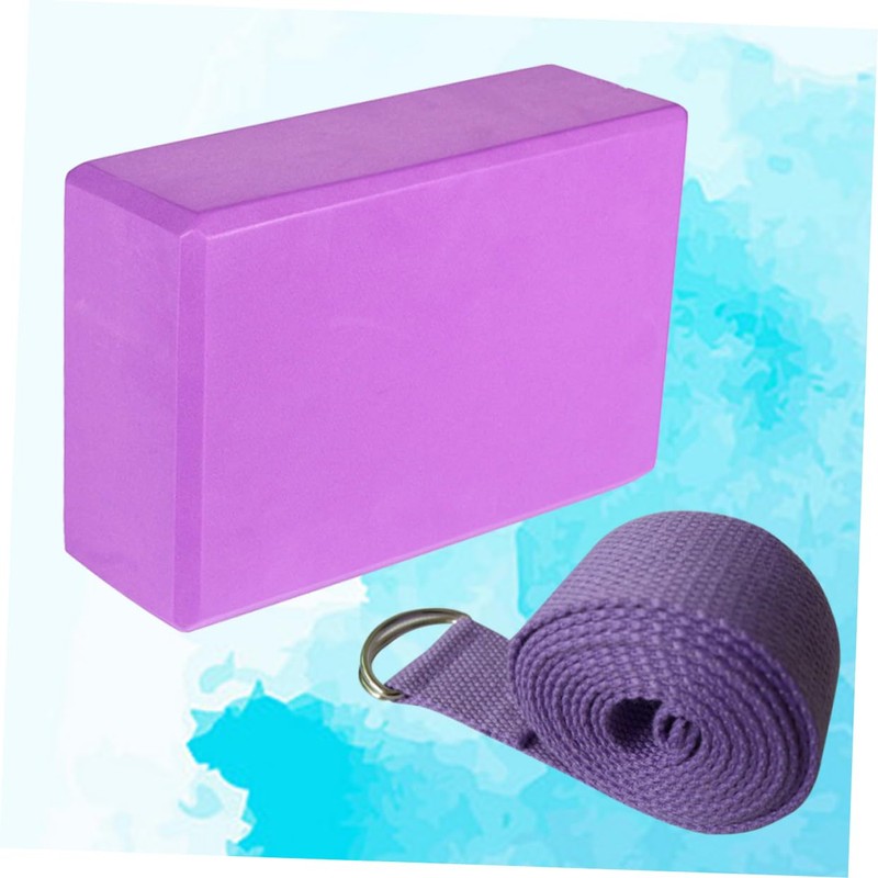 BESPORTBLE Eva Yoga Blocks Strap Essential Yoga Accessories Non-stretch Cotton