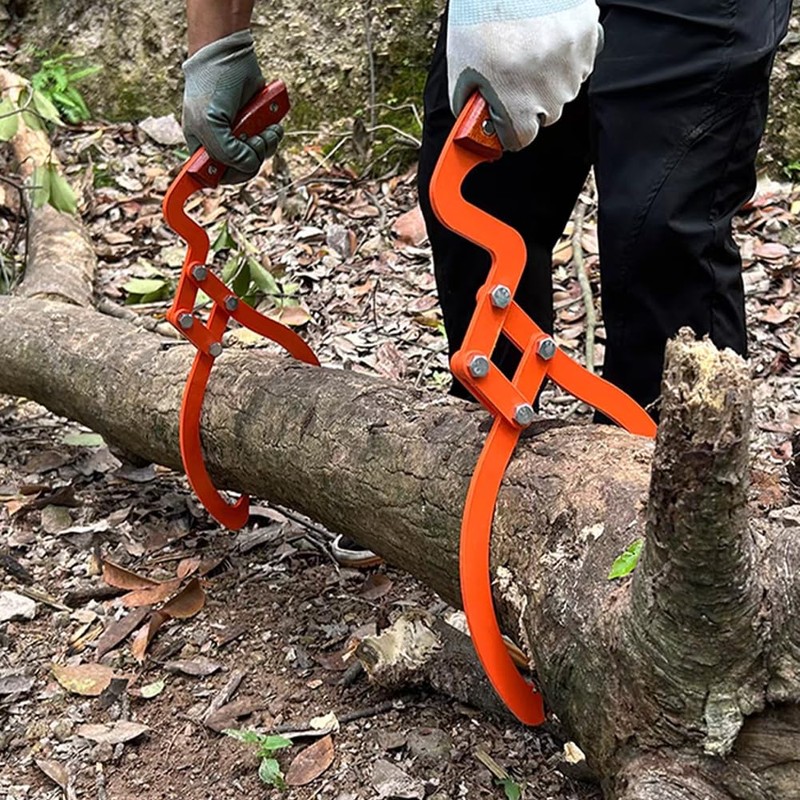 Pilarmuture 20" Log Tongs,Heavy Duty Timber Claw Hook with Dragging