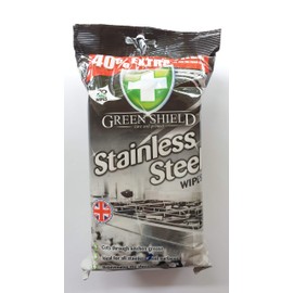 Green Shield Stainless Steel Wipes (Pack of 2, Total 140)