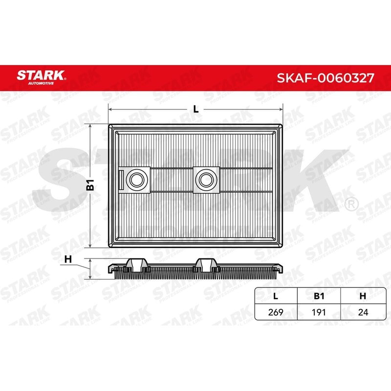 STARK SKAF-0060327 Engine Air Filter Filter Insert