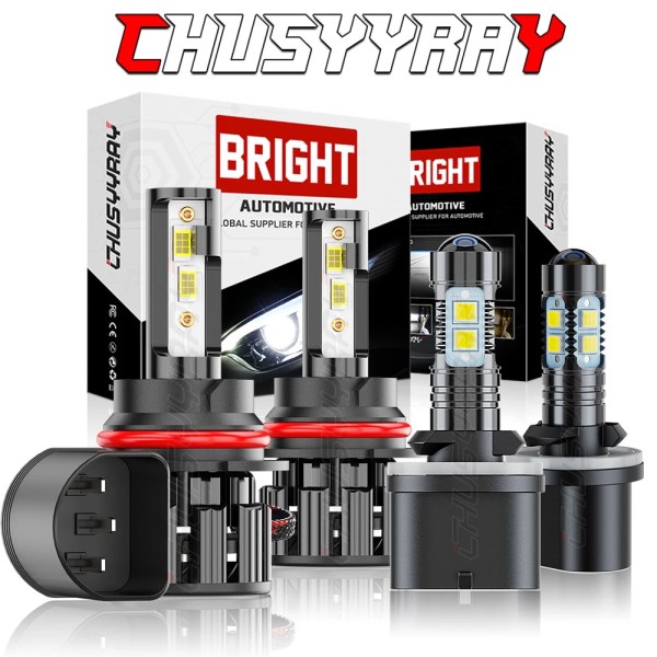 4x For Pontiac Grand Am 1999-2005 9007 LED Headlights Hi/Lo+880