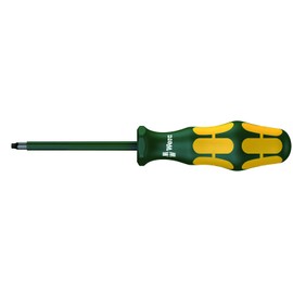 Wera 05004780001 Kraftform Plus VDE 168i Square Socket Insulated Screwdriver, #1 Head, 3-1/8" Blade Length
