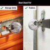 Master Lock 40TRI Shrouded Stainless Steel Disk Padlock with 2-3/4"