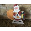 Unbranded Christmas Santa Wood Cut out Farm House