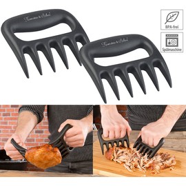 Rosenstein & Söhne Meat Claws: Set of 2 Meat Claws Made of Heat Resistant Plastic, BPA Free (Pulled Pork Chopper, BBQ Claws, Heat Resistant)