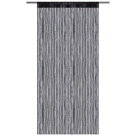 String curtain with pull-through bars, lurex-look curtain, elegant and stylish decoration in many colours and sizes, 90x200cm