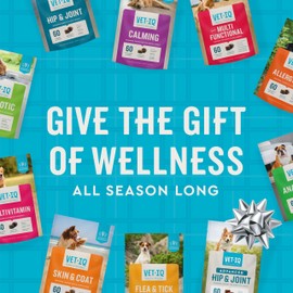 VetIQ Calming Support Supplement, Calming Chews for Dogs Help Manage Stress and Promote Relaxation, Anxiety Relief for Dogs, Made in The USA, 120 Count