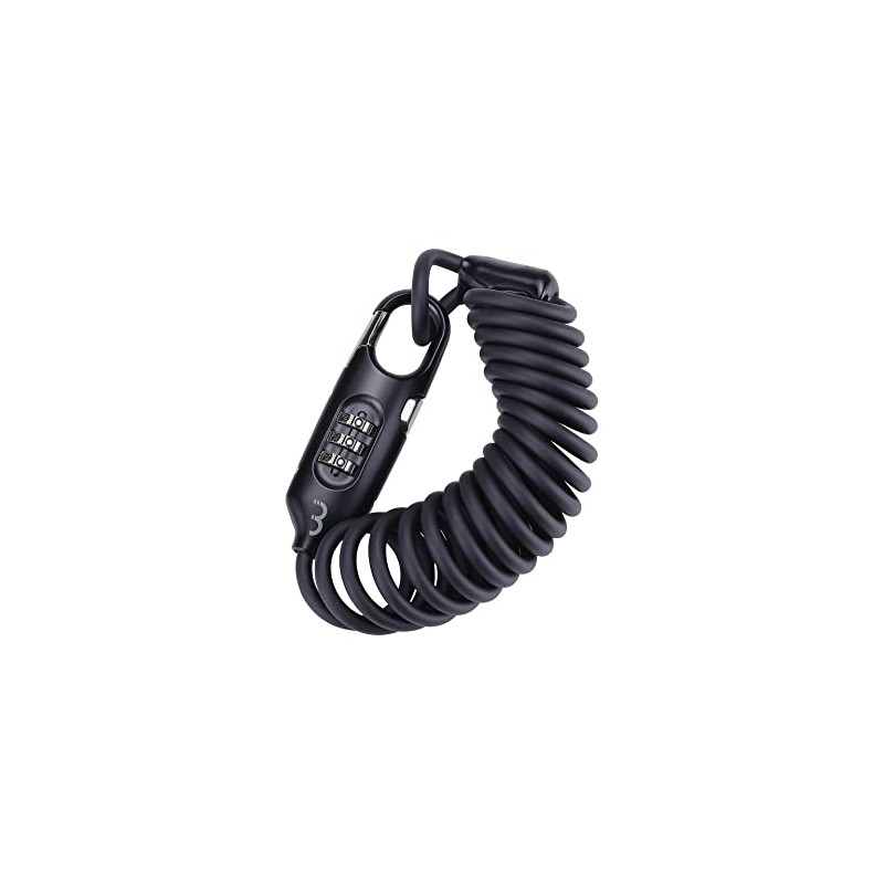 BBB Cycling BBL-56 CoilSafe Coil Bike Lock, Black