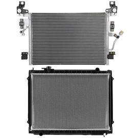 OCPTY Aluminum Radiator Replacement 1995-2004 for Toyota for Tacoma1986, 164100C010, 164100C011, 164100C021, 164100C024, 166410C011