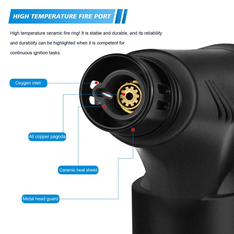 Samniu 4 Pack of Torch Lighter, Jet Flame, Butane gas,