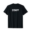 STAFF Back Print Back Lettering Staff T-Shirt