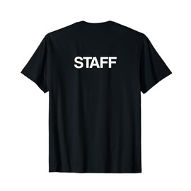STAFF Back Print Back Lettering Staff T-Shirt